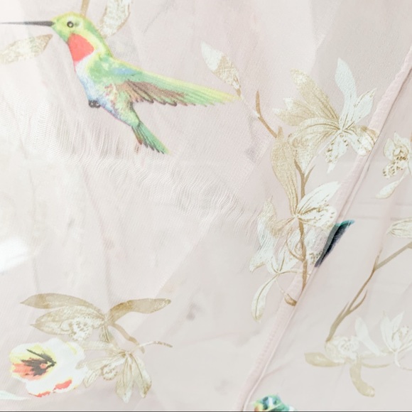 LAST ONE! JC Sunny Pink Chiffon Duster OS - Picture 6 of 7